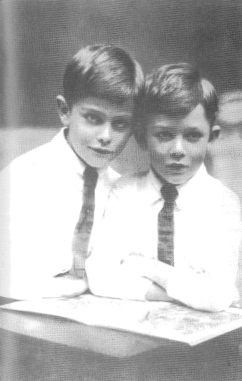 Rawdon Middleton (left) 10 and brother Osman 8 in 1927.