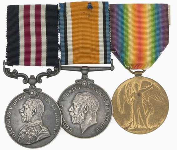 Medals awarded to Dr Phoebe Chapple (Capt)